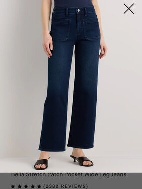 Quince Bella Patch Pocket Cropped Jeans NWOT SZ 24